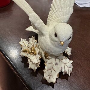 Lenox Cream and Gold Bird Figurine